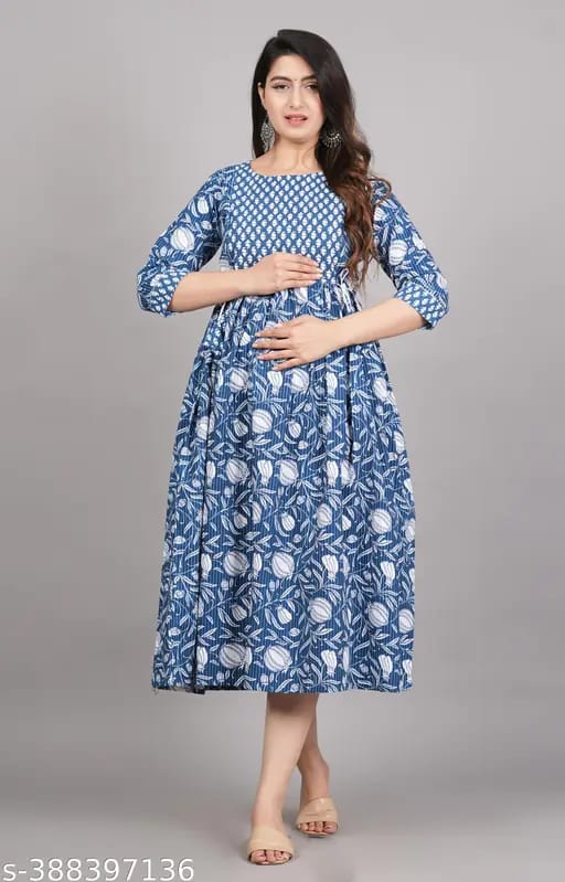 Hima Anarkali Feeding & Maternity Kurti – Comfort Meets Elegance